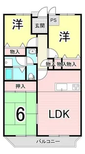 ライオンズマンション和歌山紀伊【1210号室】の間取り