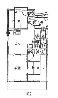 ドミール竹内【102号室】の間取り