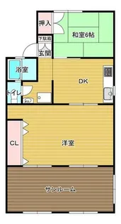 福岡県遠賀郡水巻町猪熊4丁目【アパート】の間取り