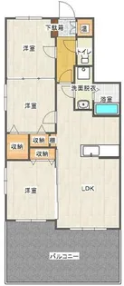 サニーコート本城学研台Ⅰ【102号室】の間取り