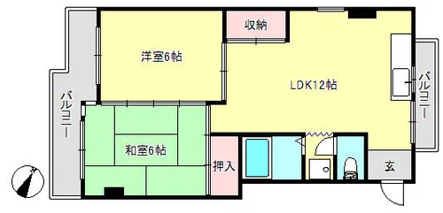 ハイムM2【4階】の間取り