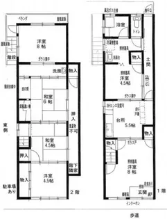 大阪府堺市堺区昭和通4丁【タウンハウス】の間取り