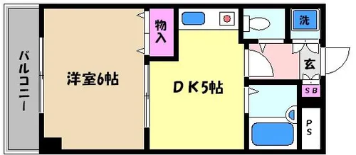 兵庫県神戸市東灘区御影中町6丁目【マンション】の間取り