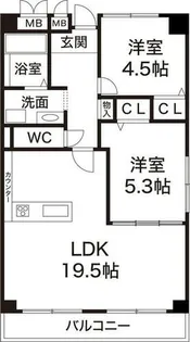 パークヴィラ白川台【2階】の間取り
