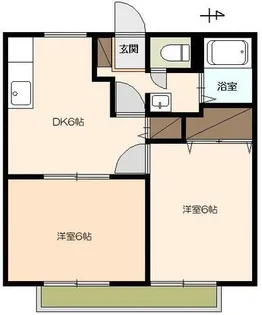 サンライフ杉山【203号室】の間取り