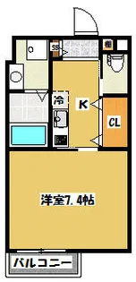 レヴィア門真【2階】の間取り