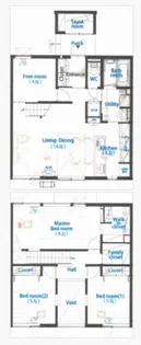 北海道岩見沢市南町八条5丁目【一戸建】の間取り