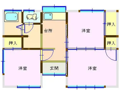 福岡県八女市納楚【一戸建】の間取り