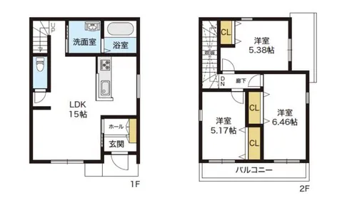 和歌山県和歌山市西浜【一戸建】の間取り