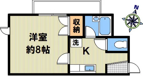 ラメール新神戸【205号室】の間取り