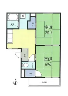 サンパーク木村10【202号室】の間取り