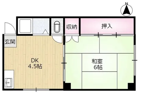 川富マンション【3階】の間取り