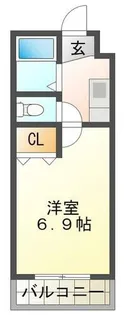 FLAT6 花元【1階】の間取り