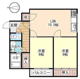コーポマルサン【2階】の間取り