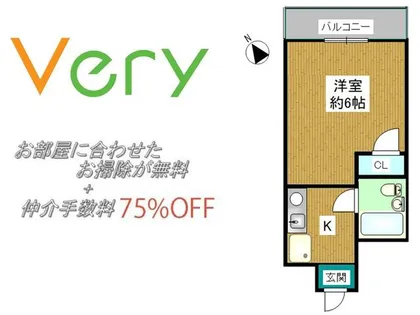 仲ハイム箕輪【3階】の間取り