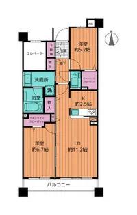 愛知県名古屋市東区泉1丁目【マンション】の間取り