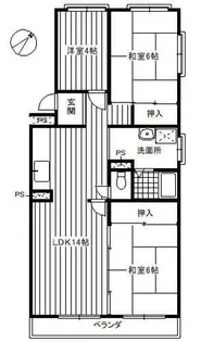 桜井コーポ【103号室】の間取り