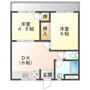 コーポラスサカエ【3階】の間取り