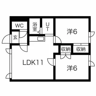 北海道岩見沢市七条東13丁目【アパート】の間取り