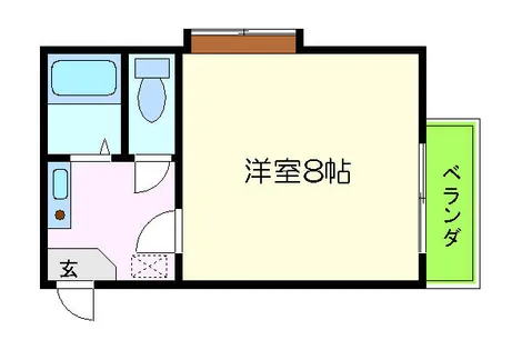 シャルマンハイツ【201号室】の間取り