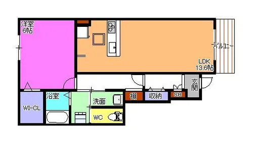 AZ庵【1階】の間取り