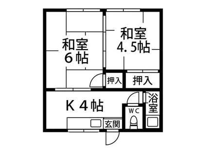 若根荘【1階】の間取り