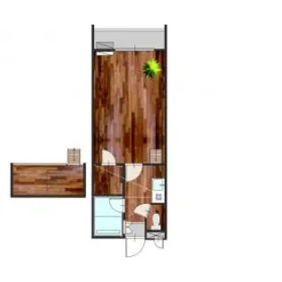 セザンヌ新栄2【206号室】の間取り