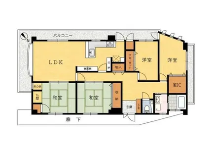ヴィクトリーロード【5-A号室】の間取り