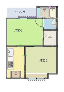 桜マンション【2階】の間取り