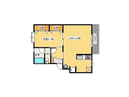 福岡県北九州市門司区田野浦3丁目【マンション】の間取り