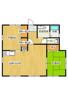 福岡県遠賀郡岡垣町松ケ台4丁目【アパート】の間取り