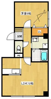 ウィスタリア西岡【2階】の間取り