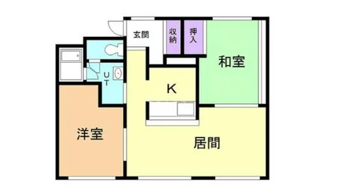 北海道登別市富士町1丁目【マンション】の間取り