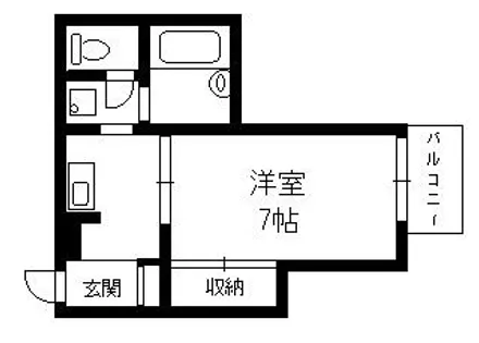 大倉山ハイツC棟【1階】の間取り