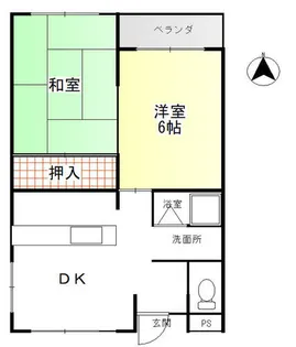 プテイメゾン宮本【101号室】の間取り