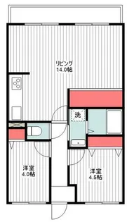 ライオンズマンション大和八木【7階】の間取り