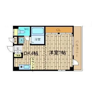 リッチビラ魚崎【2階】の間取り