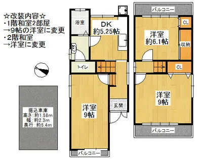 大阪府枚方市藤阪元町3丁目【一戸建】の間取り