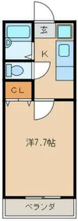 バンベール宮田【1階】の間取り