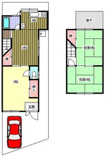 京都府亀岡市三宅町野々神【一戸建】の間取り