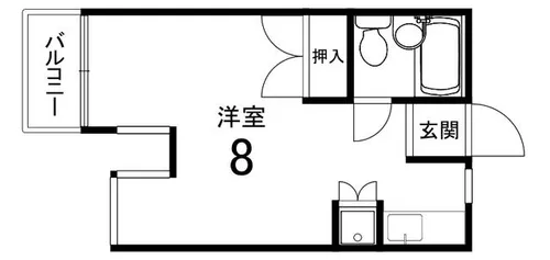 メゾンシャトレ【108号室】の間取り