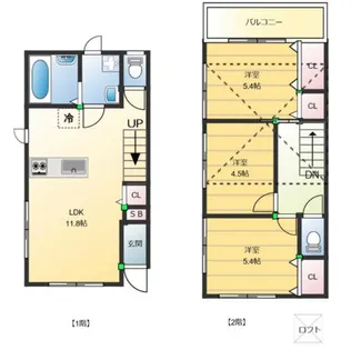 エル・サッスーンYASHIRO【102号室】の間取り