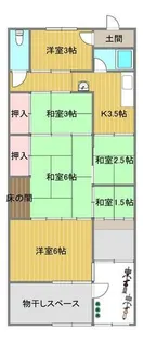 兵庫県尼崎市大島1丁目【一戸建】の間取り