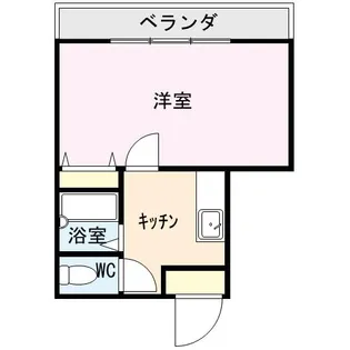 フラワーハイツC【1-2号室】の間取り