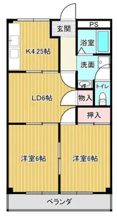 タウニー野村【2階】の間取り