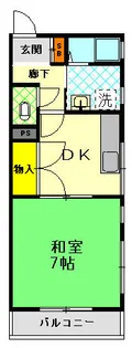 クィーンマンション【3階】の間取り