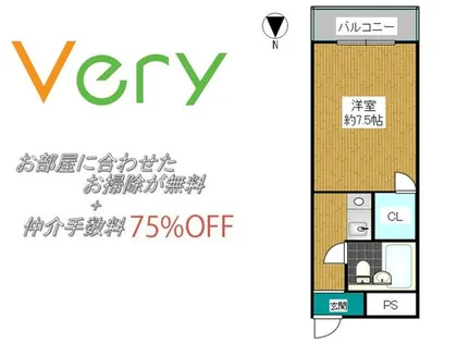 サンハイツ八坂【1階】の間取り