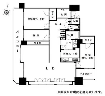 リラハイツ大通西ミュゼ【10階】の間取り