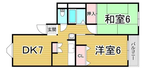兵庫県神戸市長田区細田町3丁目【マンション】の間取り