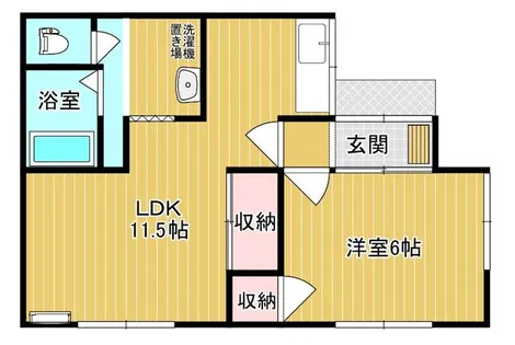 ハイツウィンドヒル【3階】の間取り